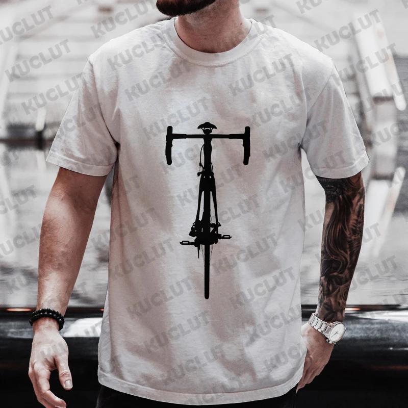 Bike Lines Cycling T-shirts Men's Street T-shirt Summer Fashion Men Women Casual T-shirt Streetwear Aesthetic Hipster Tshirt Top