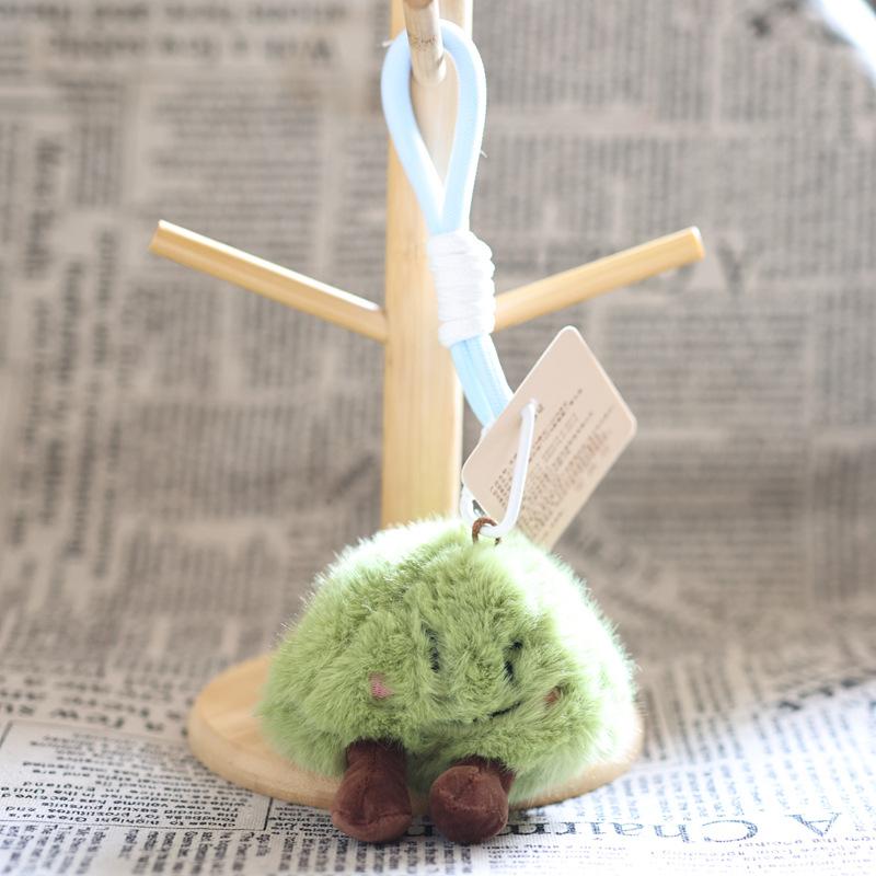 1Pcs Dumpling Zongzi Bag Hanging Accessory Cute Creative Steamed Rolls Rice Dumpling Plush Pendant Keychain Festive Gifts A3