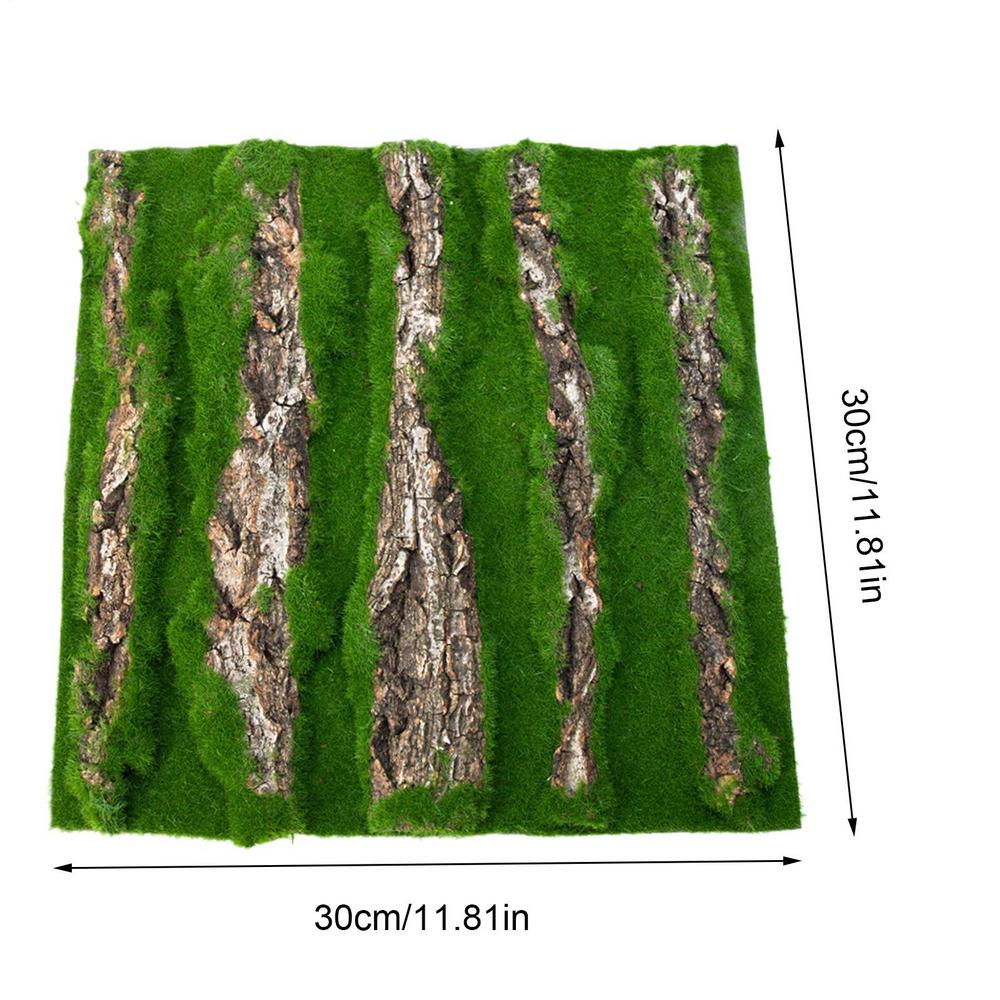 

Reptile Terrarium Background Decoration Climbing Tree Bark Decoration Artificial Moss for Gecko Lizard Tortoise Habitat Decor