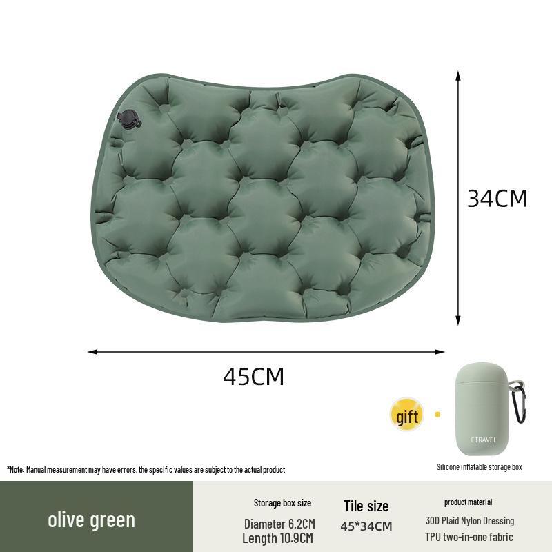 

Portable Outdoor Inflatable Seat Cushion: Foldable, Moisture-Proof Butt Pad for Travel, Camping, Hiking, and Concerts