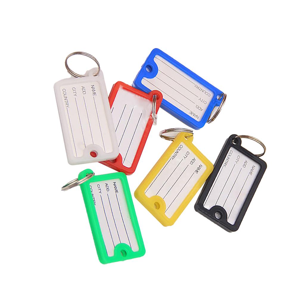 72PCS Keys Identifier Easy To Record and Identify Colorful PP Key Label for Office School Home