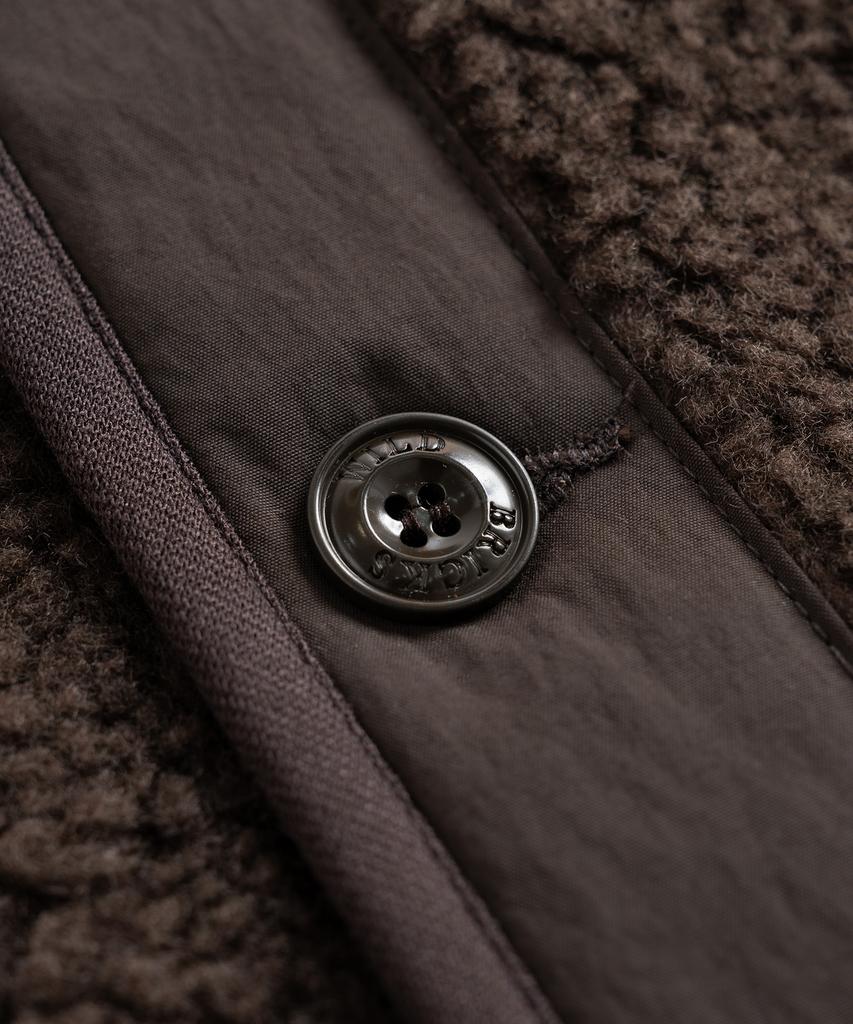 Wild Bricks W24 Fleece Vest (Dark Brown)