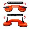 Glass Lifting Suction Cups with Heavy Duty Vacuum ABS Handle Construction - Multi Cup Lifting Tool for Floor Tile and Windshield