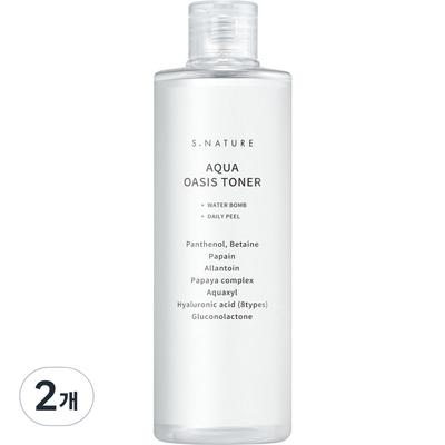 S-Nature Aqua Oasis Toner, 300ml, 2 Units