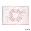 Silicone Kneading Mats with Dough Cutter Non Slip Bottom Pastry Mats for Home Kitchen