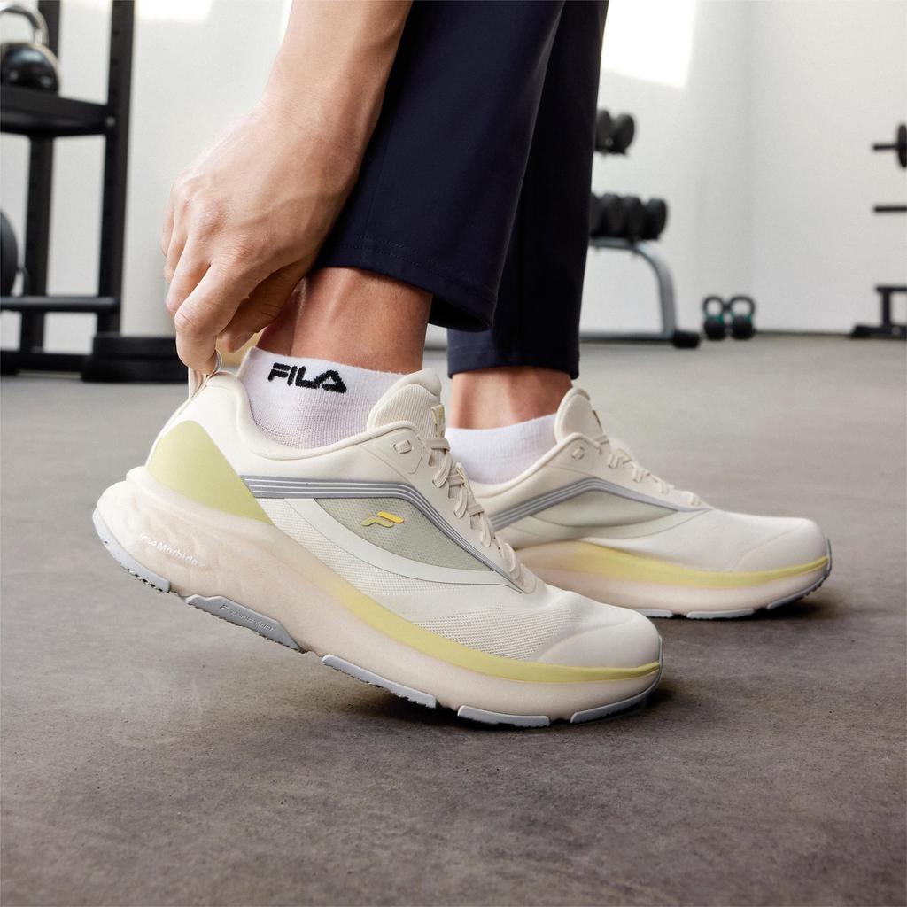 FILA Nuvole 2 Lightweight Low-Top Running Shoes Men sneaker White A12M421106FWW