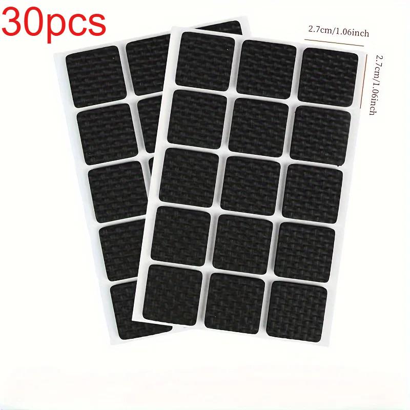 

30pcs Black Thick Table and Chair Foot Pads, Scratch Resistant, Silent, Table and Chair Foot Pads, Self-adhesive Sofa Furniture