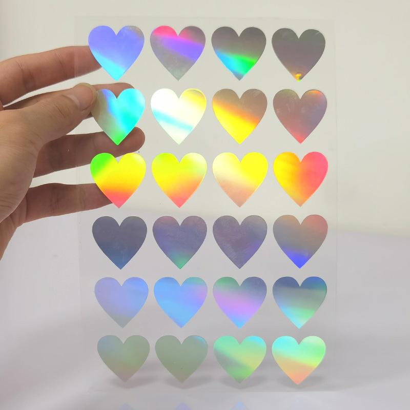 Crystal Love Star Sticker 3D Shiny Three-Dimensional Sticker Phone Notebook Diary DIY Decorative Scrapbook Sticker Girl Gift