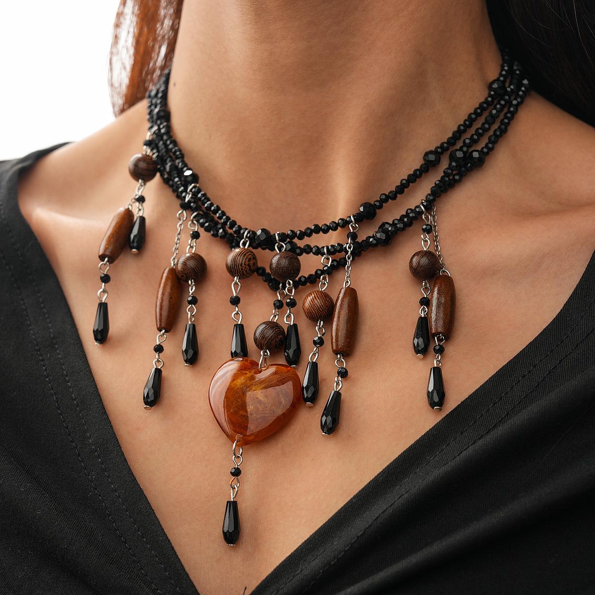 

Модное ожерелье для женских украшений чёрный