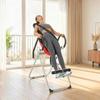 Inversion Table, Folding Steel, 0-90, Adjustable Peg Lock, 122 x 59 x 130 cm, Red
