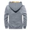 Veste de couleur unie pour hommes Veste à capuche zippée tendance printemps et décontractée pour hommes