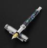 Xezo Maestro Fountain Medium Paua Chrome Limited Serial Numbered Pen, Nib, Shell, Plated, Handmade, Edition,