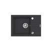 Bali Sink (62X44) 1B1D Black Flessi Tap