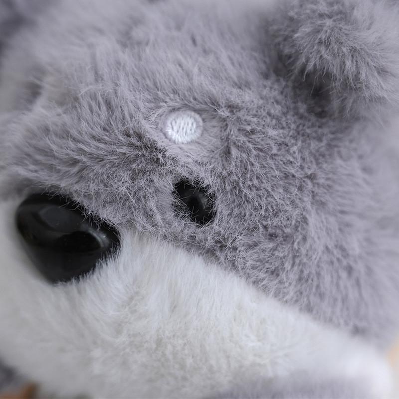 Adorable Plush Dog And Cat Keychain Doll Flip Toy Soft Pp Cotton 10cm Height