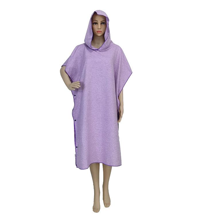 Ultrafine Fiber Hooded Beach Bathrobe and Portable Changing Towel