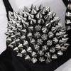 Sexy Dessous Sexy Damen Strass Abdeckung BH Top Nieten Nieten Silber Plunge Drahtlos Bügel Mode Pailletten Abdeckung Top