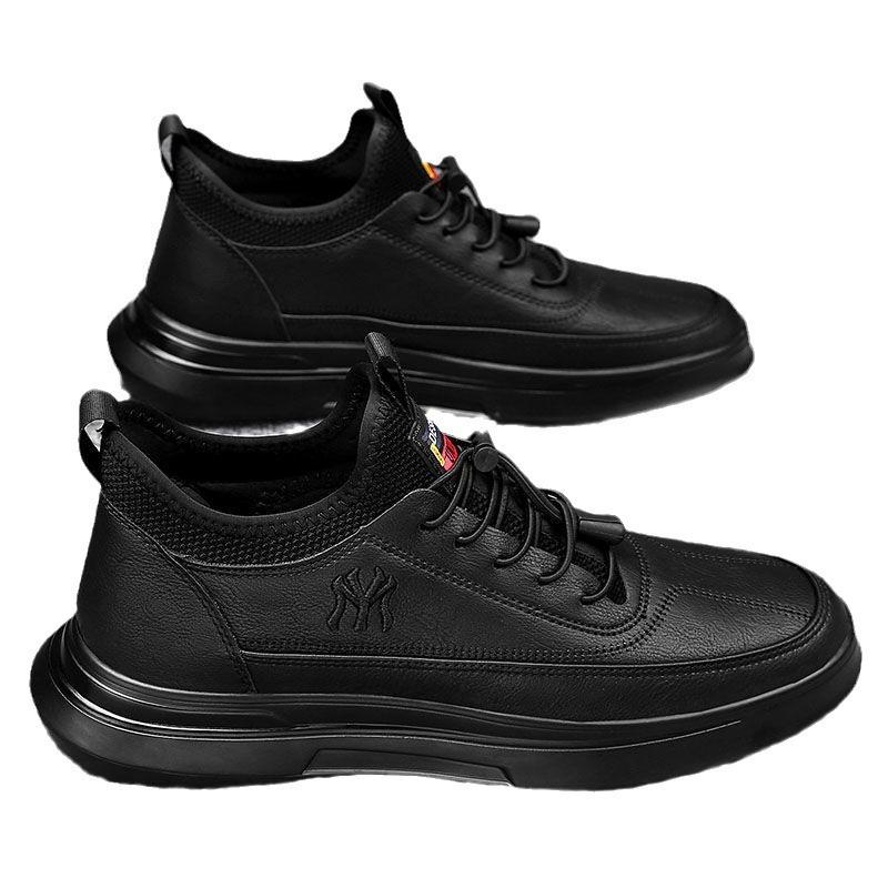 Men's Shoes Autumn Breathable Board Shoes Men's Korean Version Trendy British Sports Shoes Single Cotton Same Men's Casual Shoes