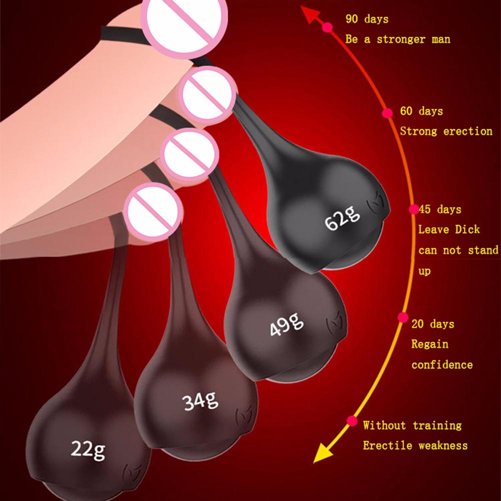Penis Stretcher Weights for Men Silicone Ball Male Penis Extender Enlarger Stretcher Strap Ball