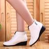 Spring Autumn Boots Women's Boots Wedge Heels Shoes Women Casual Shoes Zip Women's Shoes