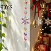 Decorative Balcony Suncatchers Faux Crystal Sun Catcher, Hanging Prism Suncatcher, Snowflake Rainbow Maker Pendant Decor for Home Window, Christmas