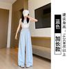Milk Fu Cloud Pants Women's Summer  New High Waist Drop Small Loose Casual Lazy Yamamoto Wide Leg Pants