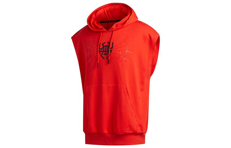 Толстовки Adidas Мужские Красные С капюшоном Средняя Обычная FR5747 S