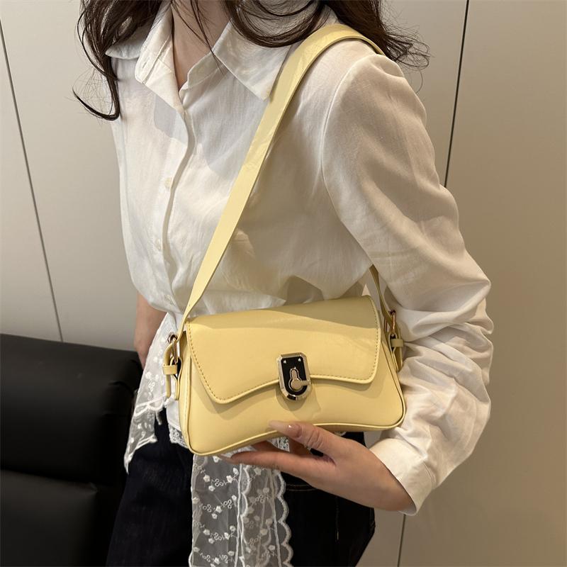 Classic Women's Crossbody Shoulder Bags 2025 Summer Autumn Textured PU Leather Small Square Bag Lady Daily Commuter Satchel Handbags