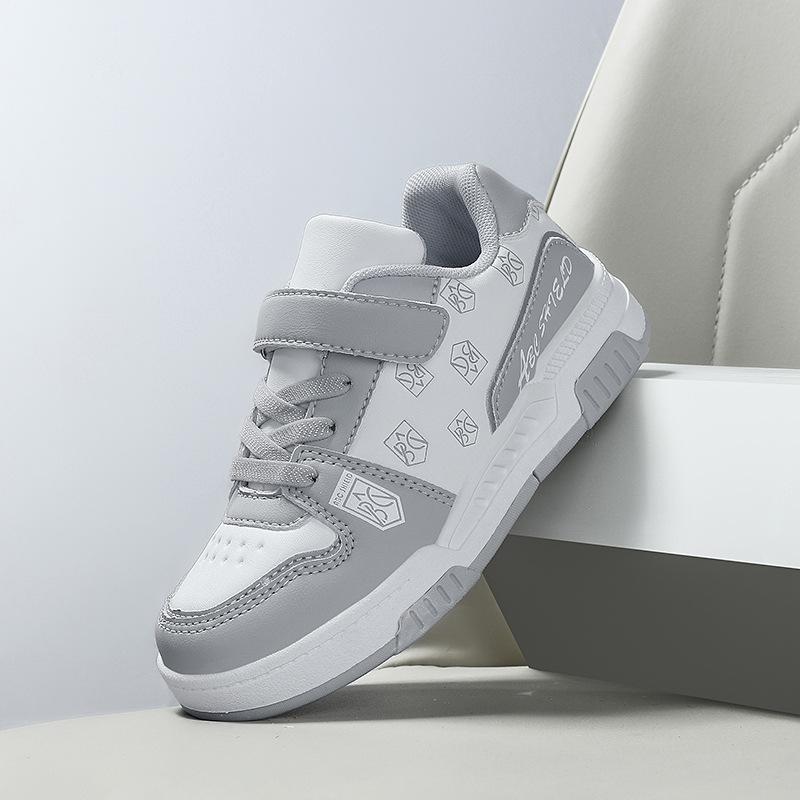 Children's campus retro board shoes 2025 boys street tide casual breathable shoes medium older children girls outdoor sports shoes