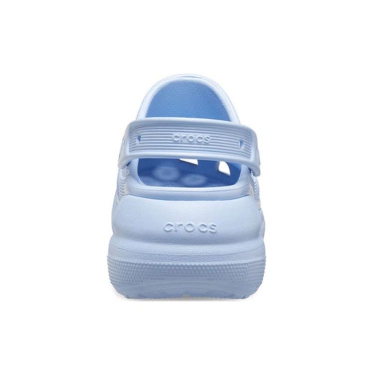 Crocs Mega Crush Clog PU Puff Versatile Comfortable Lightweight Breathable Clogs 6cm Unisex clogs Sky-Blue 207521-4NS