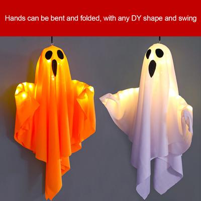 Décorations d'Halloween effrayantes : fantômes lumineux à suspendre, accessoires d'horreur pour la maison, l'intérieur et l'extérieur, jardin ou cour.