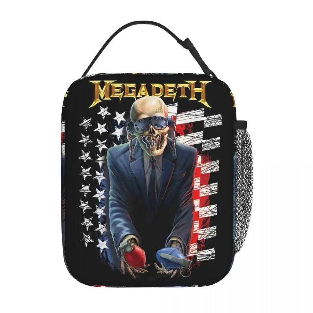 Megadeths Rock Band Lightning Vic Merch Izolovaná taška na oběd do školy Taška na uchovávání potravin Přenosný termoizolační box na oběd