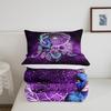 Butterfly Dream Catcher Comforter Set for Kids Teens Girls, Mandala Feather Bedding Down Comforter Twin Size, Bohemian Duvet Insert, Galaxy