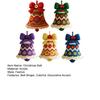 Handmade Christmas Bell Ornament DIY Knitted Santa Claus Bell Crochet