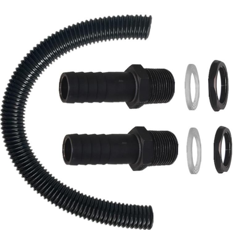 25mm Plastic Connector Rain Barrels In Series Hose Connector Pipe Link Rain Diverter Pipe Extension Kit Garden Water Connector