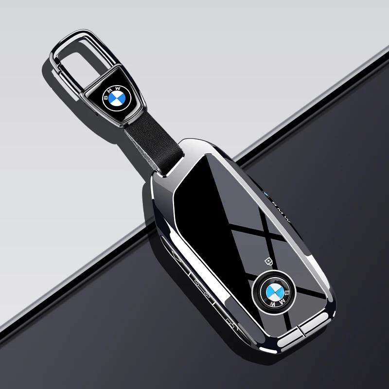 Car Remote Key Case Cover For BMW X1 U11 X7 G07 XM G09 I7 G70 X5 G05 LCI IX IX40 I20 U06 G81 M3 Series 5 7 G60 2023 2024 Z111