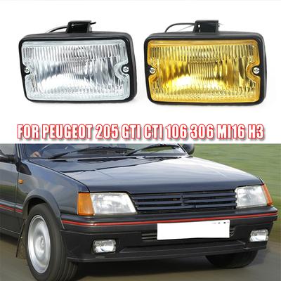Front Fog Light DRL Driving Lamp Spot Light for Peugeot 205 GTI CTI 106 306 Mi16 H3 Signal Lamp Assembly Car Accessories