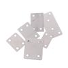 10Pcs Straight Four Hole Fixed Angle Bracket Stainless Steel Right Angle Bracket Furniture Fasteners Wood Shelves Cbinets