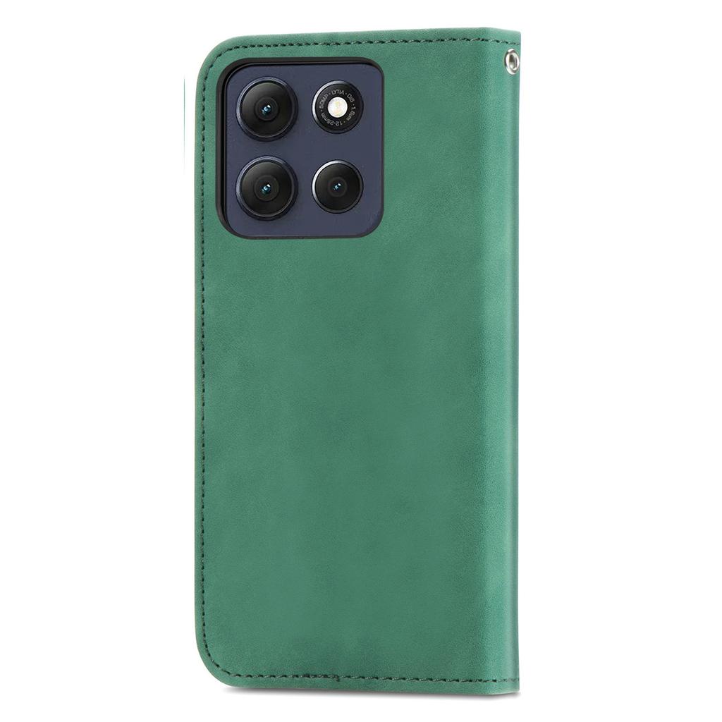 Für Motorola Moto G86 Power 5G Lederhülle mit Kartenhalter Magnetische Absorption Handyhülle