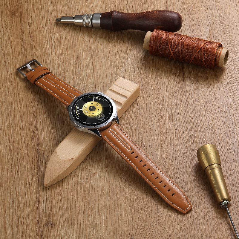 22mm Leather Watch Strap For HUAWEI WATCH GT6 46mm Bands Soft Leather Wristband Bracelet For HUAWEI WATCH GT5 4 3 GT5 GT6 Pro