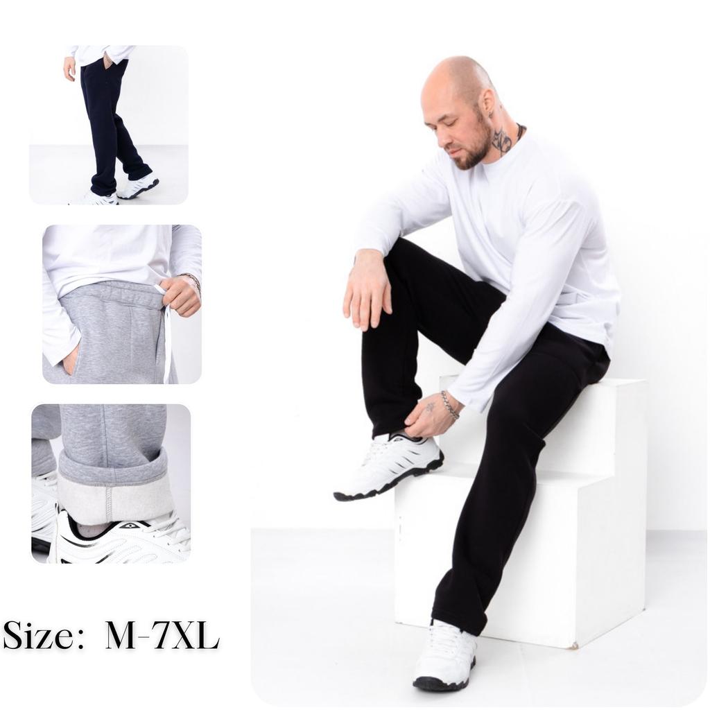 Warme gerade Sporthose für Herren – Übergröße, Winter, 8433-025 HC