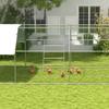 Chicken Perch for Coop, Wooden and Galvanised Steel Roosting Bar Jungle Gym, Chicken Roosting Ladder for Backyard Farm