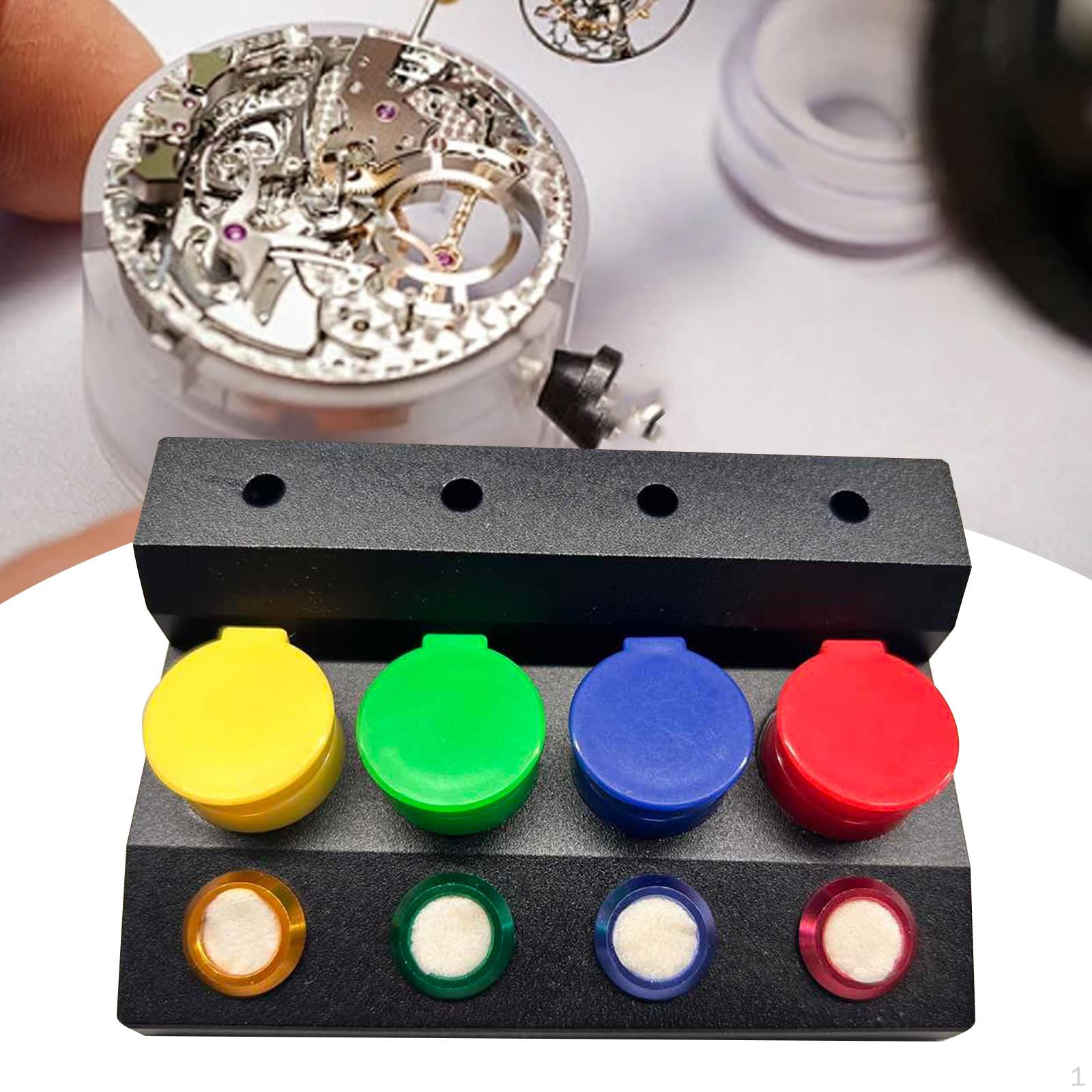 

Подставка для масляной чашки, держатель для часов, контейнер, нержавеющие компактные аксессуары для ремонта