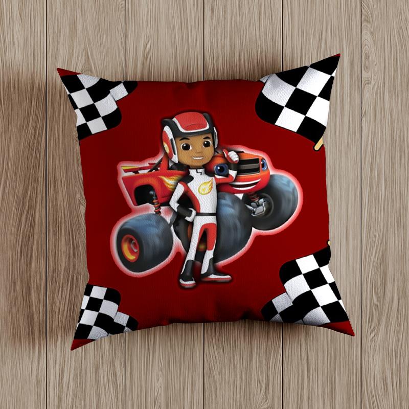 

Наволочка Blaze Monster Machines Blaze Cars с героями мультфильмов для детей, русская дробилка, грузовик, транспортные средства, украшения для спальни, наволочки 45 см 1