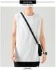 Heren 2026 Zwaar Katoenen Vest - Koreaanse Stijl Trendy Mouwloos T-shirt, Effen Kleur Casual Basislaag