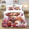 2/3pcs bedding set Digital Print Comfortable Duvet Cover for Home Bedroom Decoration, 1 Duvet Cover and 2pillowcase with Zippers