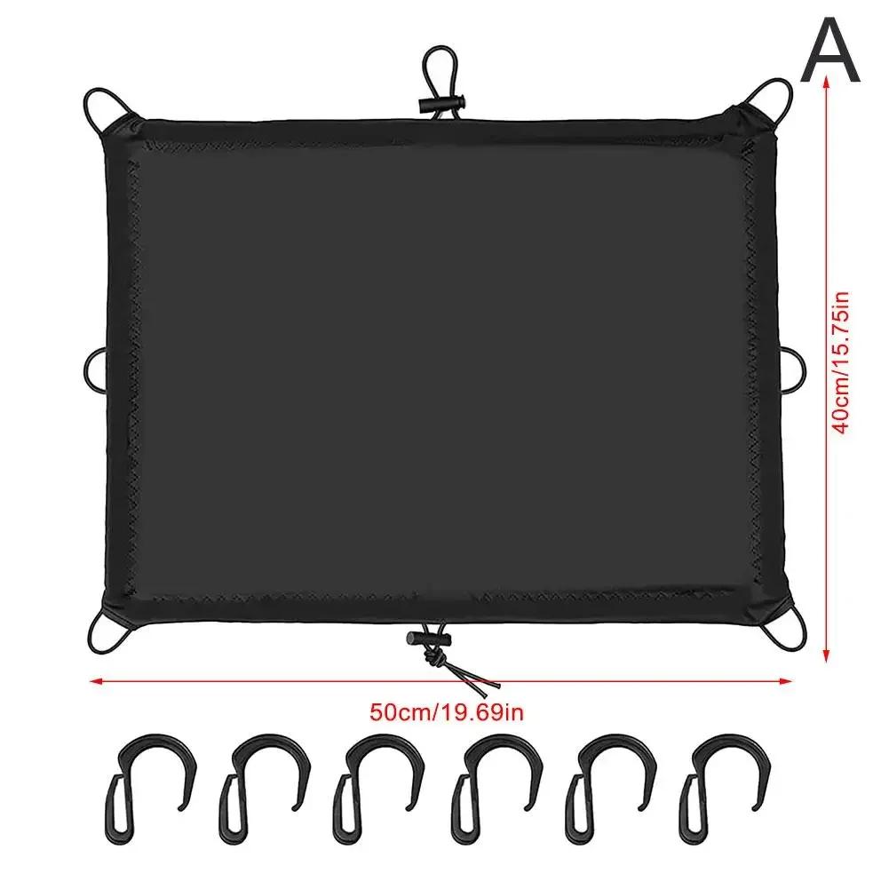 

Motorcycle Luggage Cover Waterproof Elastic Helmet Net Seat Holder Accessories RackCover Outdoor Pockets Riding Motorcycle X8A6