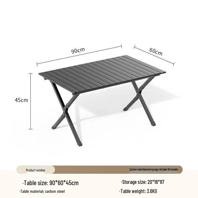 ZISIZ Outdoor Folding Roll-Up Picnic Table