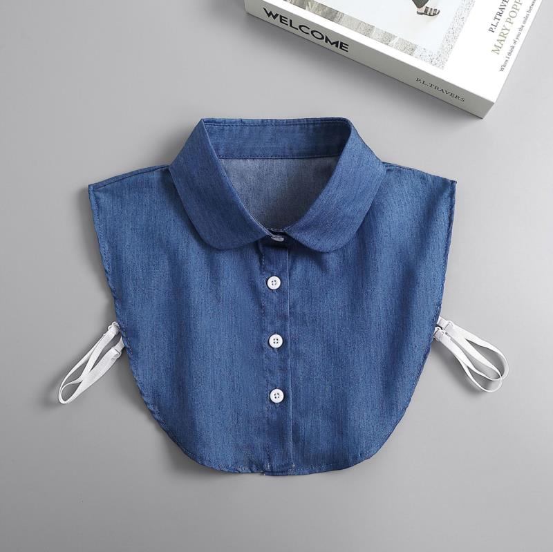 Women Embroidery Lace Detachable Lapel Fake Collar Shirt White Ruffles False Collar Woman Removable False Blouse Nep Kraagie