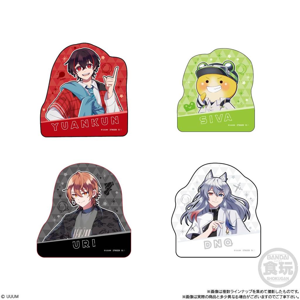 Bandai Барвисті магніти з персиковими персонажами (14 шт) Цукерки іграшки/гумка