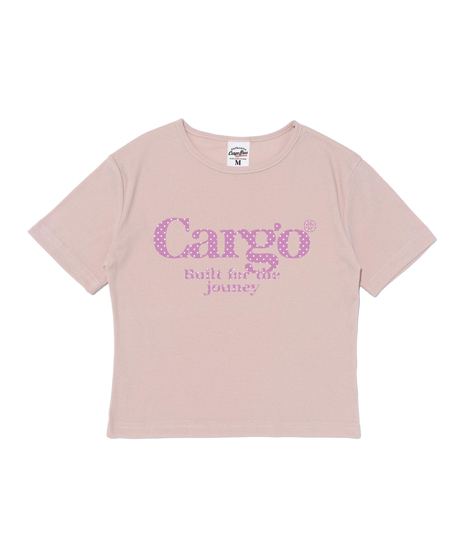 Cargo Bros For Woman Dot Logo Short Sleeve T-Shirt (Pink) Free